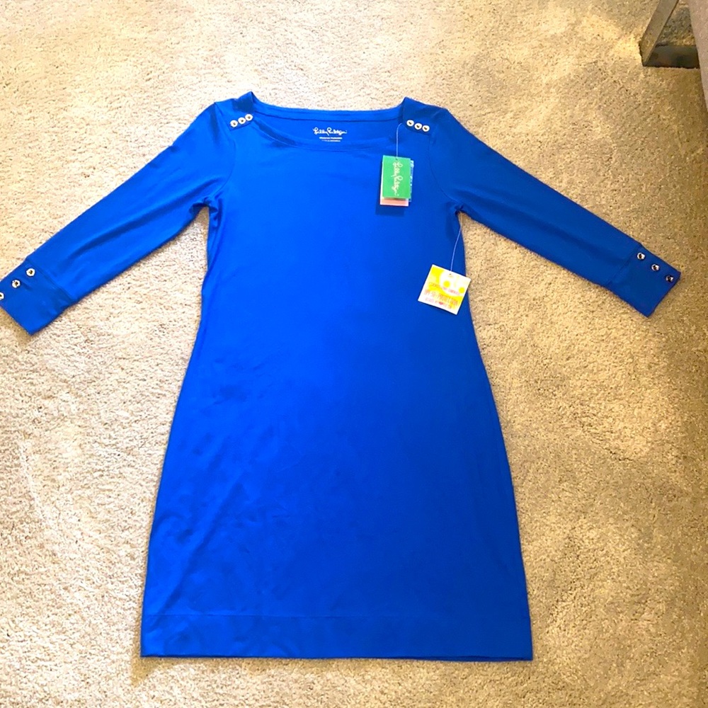 NWT Lilly Pulitzer Sophie Dress UPF 50+ in Royal Blue Size Small